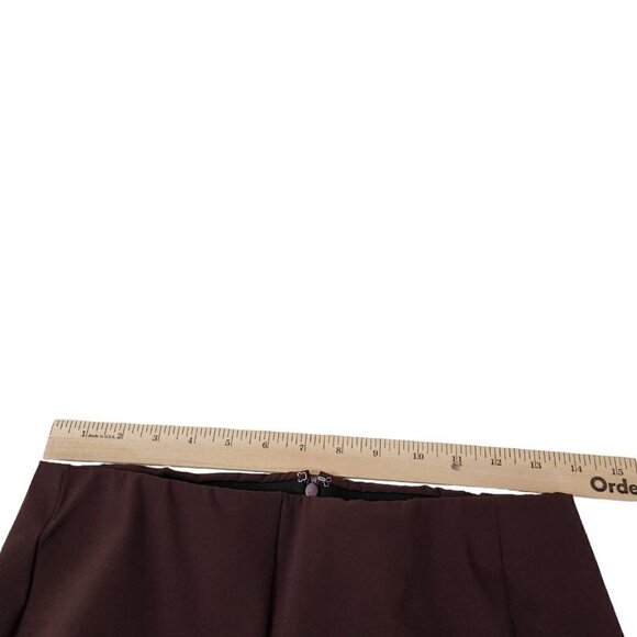 Theory Pants Womens‎ 6 Burgundy Navalene Skinny Stretch Zip Back Career Office - Picture 8 of 10